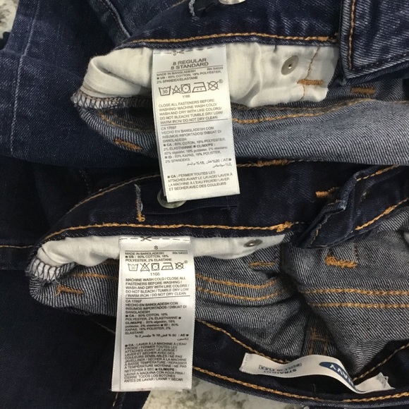 Old Navy  Girls Jeans 2 Pair Straight Built In Flex - Picture 3 of 12